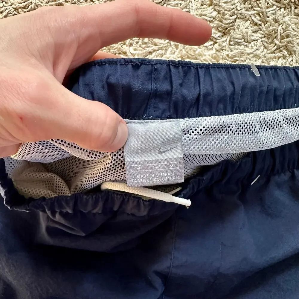 Vintage 90s Navy Nike Trunk Shorts Swim Mens Size M